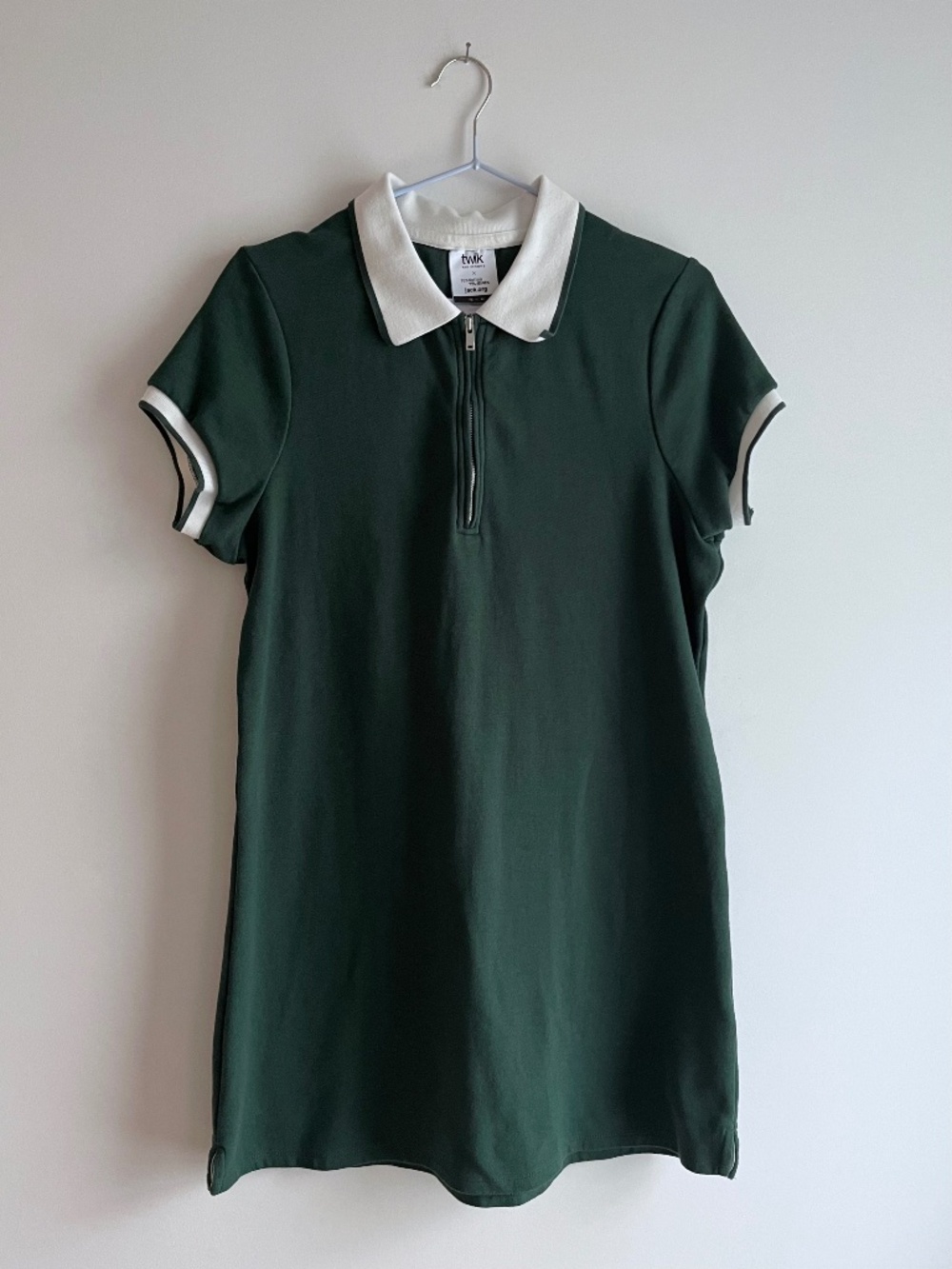 A-line polo tennis dress in racing green - Size XL
